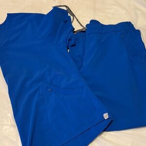 WonderWink Women's Vibrant Blue Scrub Ensemble